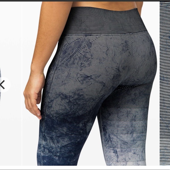 Lululemon Ebb to Train Tight *Wash White / Black / Luna Size 2 EUC - Picture 4 of 13